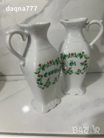 Винтидж порцеланови канички за оцет и олио Bavaria, снимка 4 - Антикварни и старинни предмети - 50499215