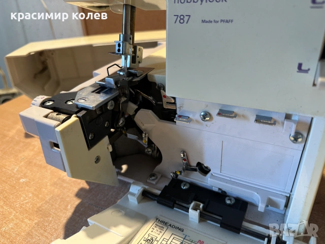 4 конечен оверлог "PFAFF Hobby Lock 787", снимка 5 - Шевни машини - 53265798
