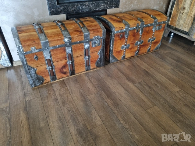 Стар дървен сандък/ракла/скрин, снимка 8 - Антикварни и старинни предмети - 52384755