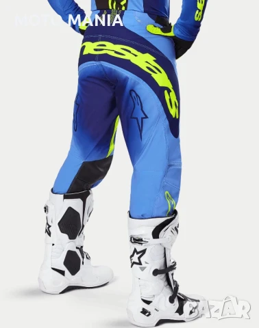 ТОП ЦЕНА Мотокрос Брич Alpinestars 2025 Techstar Melt Pants Yellow Fluo Blue, снимка 2 - Панталони - 50482965