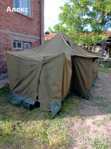Военна офицерска палатка с гумиран под, снимка 3 - Екипировка - 45545295