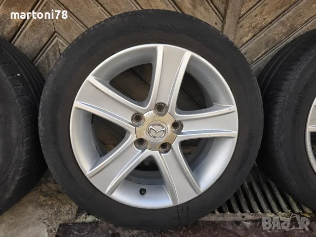 Комплект оригинални алуминиеви джанти за MAZDA 6, 16 цола 5х114.3, с летни гуми, снимка 3 - Гуми и джанти - 49766839