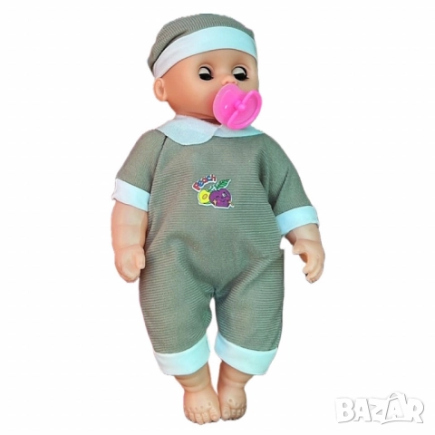 Кукла бебе с биберон – 25 см звук и забавление, снимка 2 - Кукли - 52585097