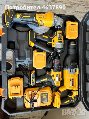 Комплект инструменти DeWalt 36v, снимка 4 - Куфари с инструменти - 52243086