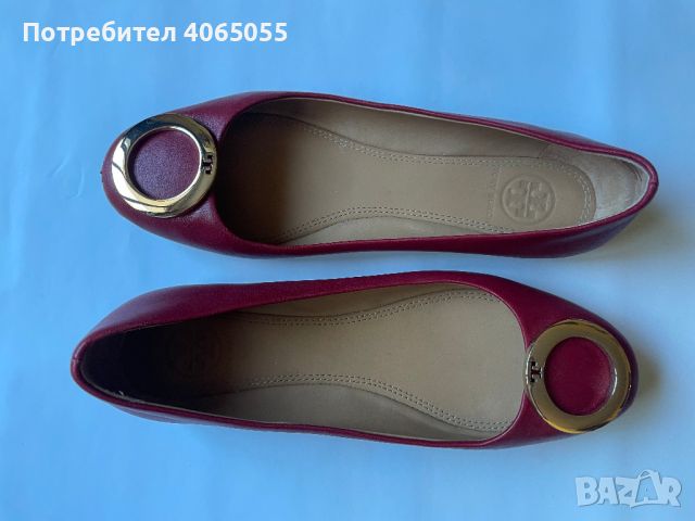 Оригинални червени балерини на Tory Burch , снимка 1 - Дамски ежедневни обувки - 46225565