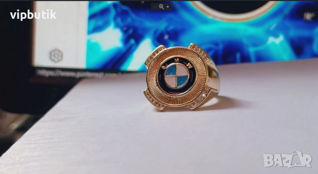 стилен пръстен за почитателите на BMW специал, снимка 2 - Пръстени - 54014766