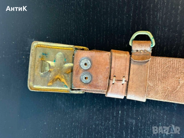 Соц Военен Сержантски Колан Портупей, снимка 4 - Антикварни и старинни предмети - 54118501