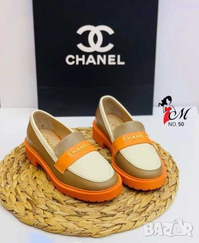 мокасини от естествена кожа chanel, снимка 5 - Дамски ежедневни обувки - 51456278