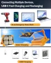 Акумулаторна работна лампа, преносима LED 26000mAh, 26000LM, USB и соларно зареждане, снимка 7