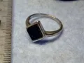СТИЛЕН СКЪПОЦЕНЕН СРЕБЪРЕН ПРЪСТЕН СРЕБРО 925 с ШЛИФОВАН ЧЕРЕН ОНИКС 71211, снимка 10