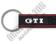Ключодържател фолксваген VW GTI силиконов с метален пръстен, снимка 3