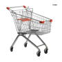 Метална количка за пазаруване 100литра с детска седалка, снимка 1 - Оборудване за магазин - 44969450