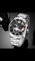 Луксозни модни мъжки часовници кварцов ръчен часовник от неръждаема стомана, снимка 7