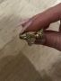 Марков, златен пръстен с релефни форми, снимка 1 - Пръстени - 45575051