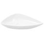 vidaXL Керамична мивка, бяла, триъгълна, 645x455x115 мм（SKU:142997