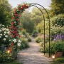 Декоративна градинска пергола тип арка – Опора за рози, лози и зеленчуци, снимка 1