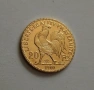 Позлатена монета 20 Франка 1900 г с петел, снимка 2