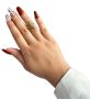 Късметлийски дамски пръстен от неръждаема стомана - крилото на феникса, снимка 1 - Пръстени - 45465358