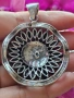 Масивен сребърен медальон , снимка 5