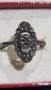Vintage сребърен пръстен с маркизити , снимка 1 - Пръстени - 45955945