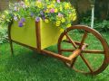 Прекрасна градинска количка за декорация - Вдъхнете нов живот на вашата градина!, снимка 9