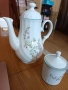 Порцеланов чайник и каничка  за чай “Китка” гр. Нови Пазар, снимка 4