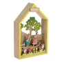 Великденска дървена настолна декорация – къщичка със зайчета, 14x4x22см_1189276, снимка 3