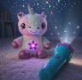 Плюшена играчка с нощна лампа 2в1+детски фенер-проектор със светлинни ефекти , снимка 2