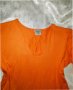 🧡Дамска стилна пролетна блуза по тялото в наситено оранжево, С,М,Л🧡