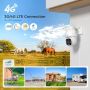 Нова 4G LTE външна камера със SIM карта и 360° нощно виждане охрана дом, снимка 2
