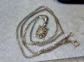 ФИГУРАЛЕН СКЪПОЦЕНЕН СРЕБЪРЕН МЕДАЛЬОН КОСТЕНУРКА СРЕБЪРНА ВЕРИЖКА КОЛИЕ РОДИРАНО СРЕБРО 925 47539, снимка 7