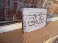 Метална табела велосипед колело ретро Украйна Балкан ремонт Балканче, снимка 2