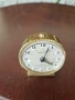 Рядък антикварен колекционерски бронзов мини механичен будилник Deluxe , снимка 3