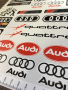 Audi Ауди стикери - един лист А4, снимка 6