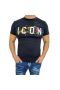 🛑Мъжка тениска ICON с цветен надпис ✅ТОП модели 🛑 XL XXL     , снимка 1 - Тениски - 36710791