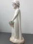 НАО ЛАДРО испанска порцеланова фигура на момиче с кошница с цветя/NAO Lladro статуетка 24см, снимка 2