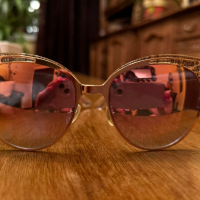 Jimmy Choo Слънчеви очила с огледални стъкла, снимка 4 - Слънчеви и диоптрични очила - 44949846