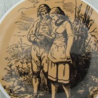 № 7535 стара порцеланова чиния / пано  - feltmann Weiden  Bavaria  , снимка 3 - Други ценни предмети - 45865256