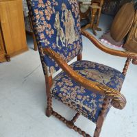 Старинно кресло от XIX век, снимка 11 - Дивани и мека мебел - 45374296