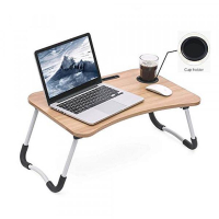 Сгъваема маса-бюро с поставка за чаша и таблет/телефон и екран, снимка 2 - Други стоки за дома - 44954097