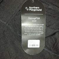 Northern Playground Ziplongs 3/4 Wool (L) мъжки термо клин мерино Merino wolle , снимка 10 - Спортни дрехи, екипи - 45125018
