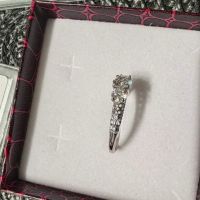Сребърен пръстен 1.1 карата с мойсанит диамант (сертификати) , снимка 9 - Пръстени - 45293646
