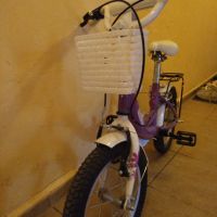 Продавам Детски велосипед 14 Leader Eleganca, signal violet, снимка 2 - Велосипеди - 45092734