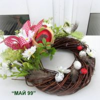 Великденско венче за маса, снимка 2 - Декорация за дома - 45386214