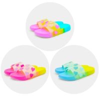 Цветен коктейл: Дамски плажни чехли с ярък и многоцветен стил, снимка 5 - Чехли - 45342515