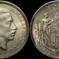 2 крони Дания 1930 г. (сребро), снимка 1 - Нумизматика и бонистика - 45528253