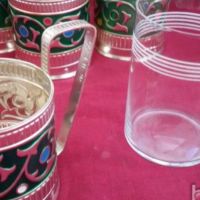 стакани подстакани с емайл , снимка 4 - Антикварни и старинни предмети - 18639757