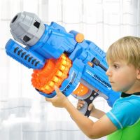 Голям детски ръчен пистолет с меки куршуми стрели, снимка 4 - Други - 45582492