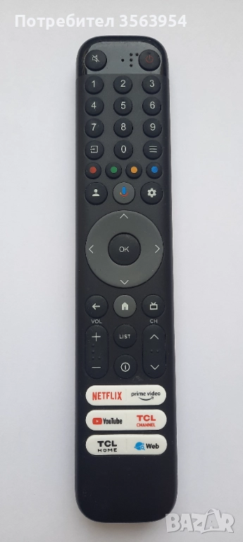 Дистанционно управление, смарт телевизори, TCL, RC833-GUB1 RC833 GUB1 RC833GUB1, снимка 1