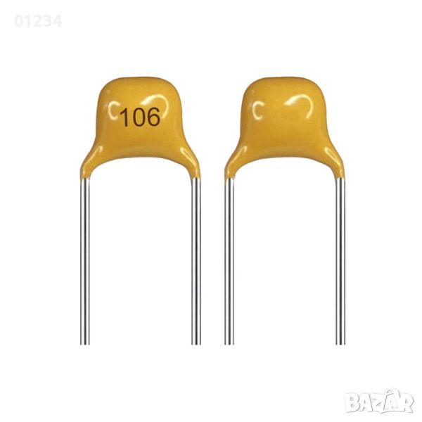 Кондензатор 10uF 50V Y5V ±20% P5mm - Multilayer Ceramic Capacitor, снимка 1